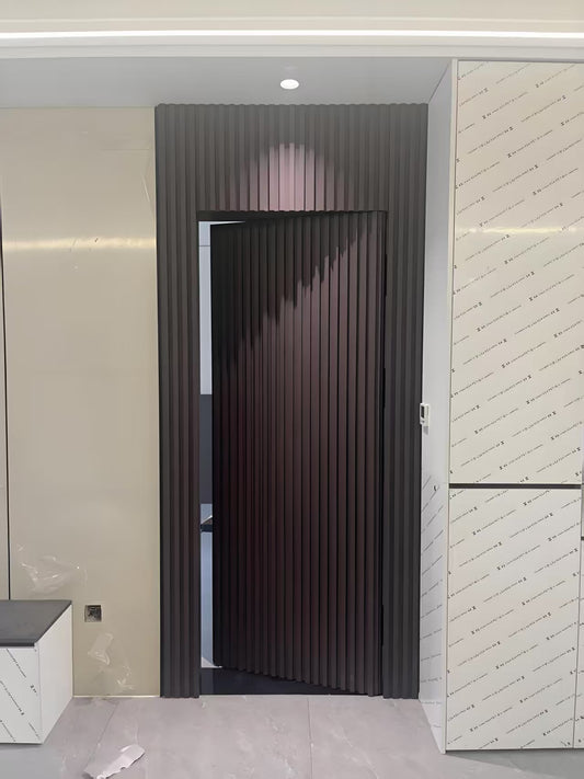 Aluminum-wood invisible door
