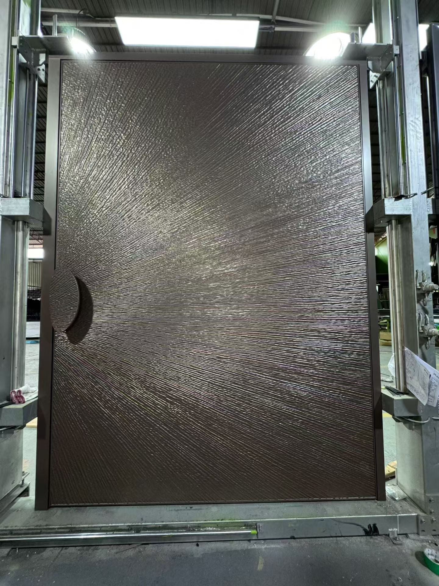 Cast aluminum entrance door