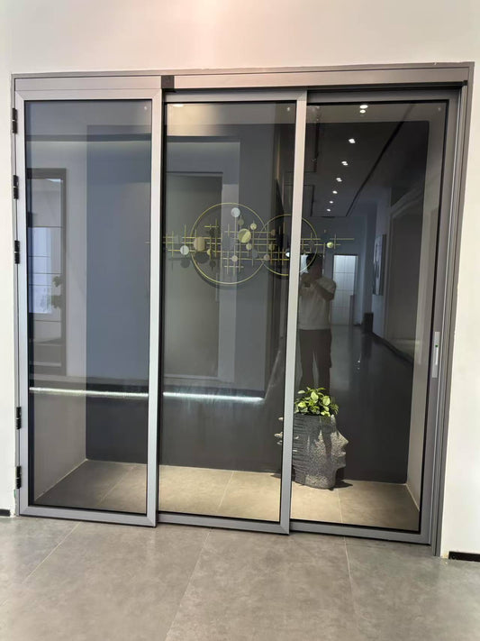Triple linkage PD door