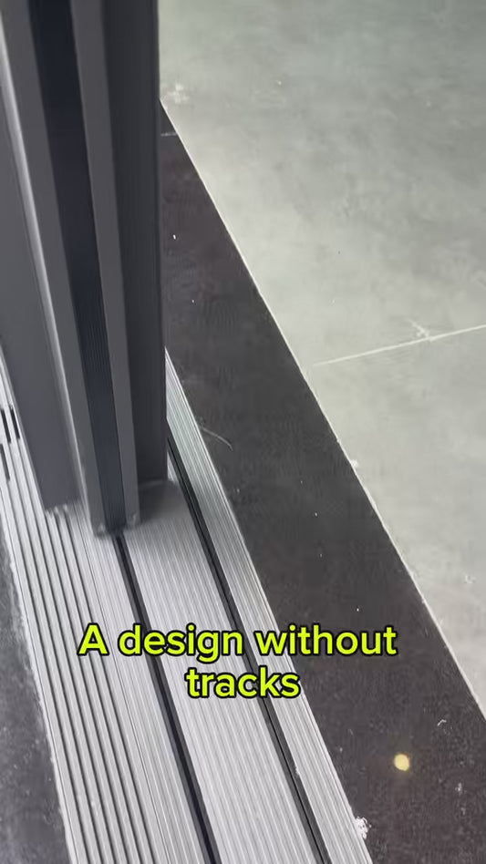 Panoramic electric sliding door